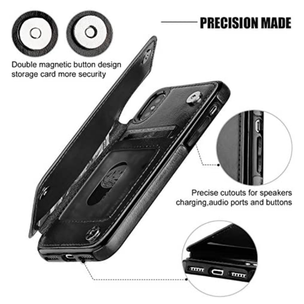 iPHONE X/Xs WALLET CASE BLACK NEW